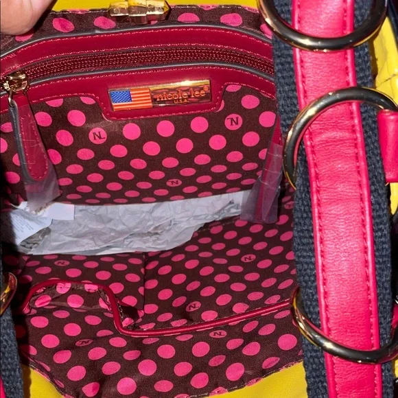 Nicole Lee Black & Red Dreamcatcher Shoulder Tote - Picture 3 of 6